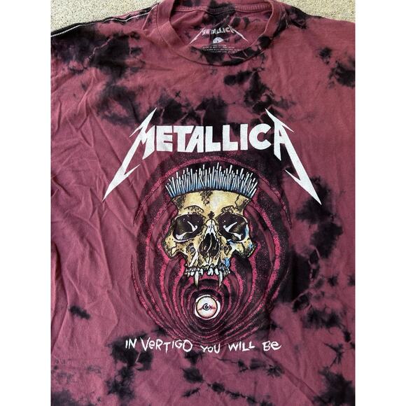 Metallica In Vertigo You Will Be Tie Dye T Shirt Metal Mens Size Large - Picture 1 of 10
